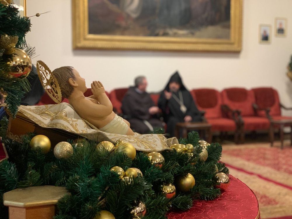 Read more about the article Jerozolima –  składanie życzeń świątecznych z chrześcijanami różnych konfesji